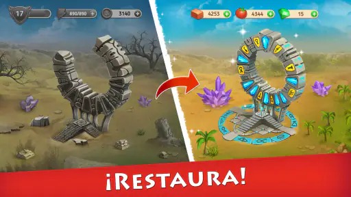 Cradle of Empires Match-3 Game screenshot