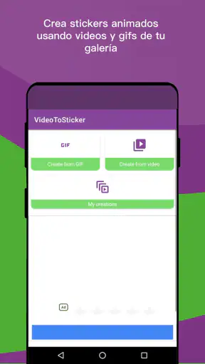 Creador de stickers animados screenshot