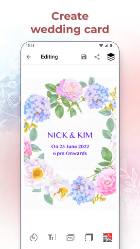 Creador de tarjetas de boda screenshot