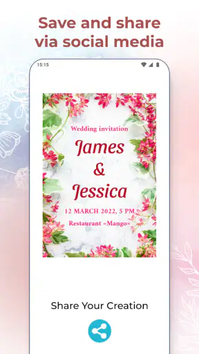 Creador de tarjetas de boda screenshot
