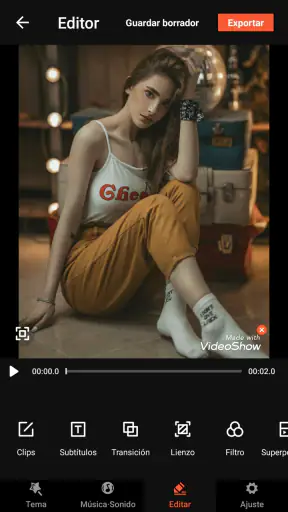 Creador y editor de videos screenshot