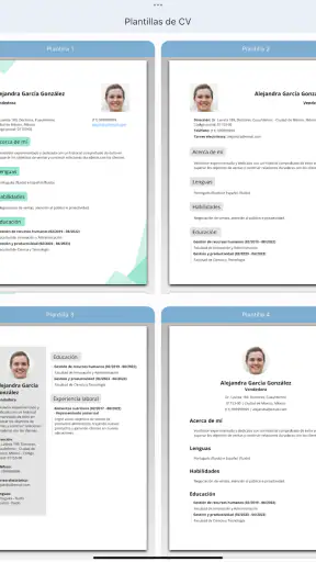 Crear CV Currículum Vítae PDF screenshot