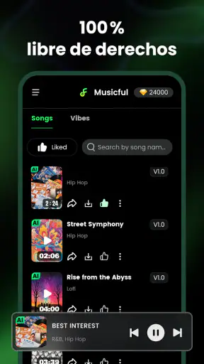 Crear música con IA: Musicful screenshot