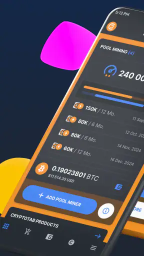 CT Pool: App de cripto minería screenshot