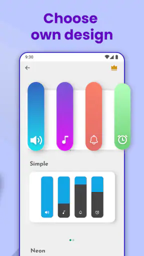 Custom volumen panel: Estilos screenshot