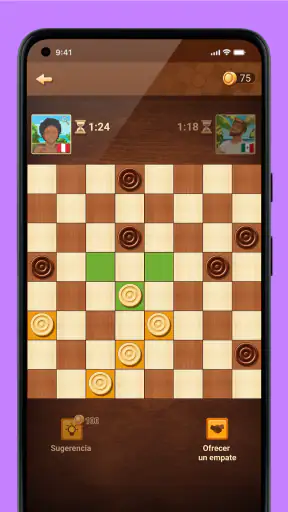 Damas en línea - 2 jugadores screenshot