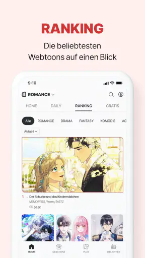 LEZHIN DE screenshot