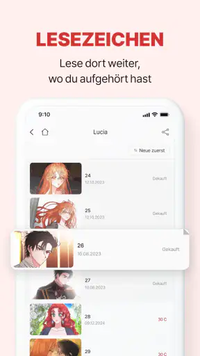LEZHIN DE screenshot