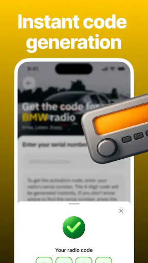 Desbloquear la radio del coche screenshot