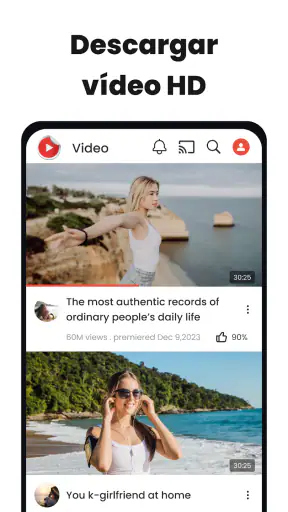 Descargador videos y música HD screenshot