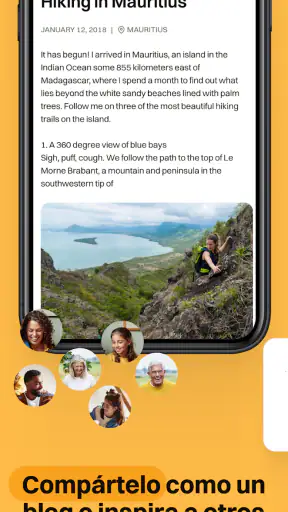 Diario de viajes y fotos screenshot