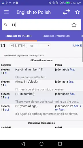 Diccionario ingles WordRef screenshot