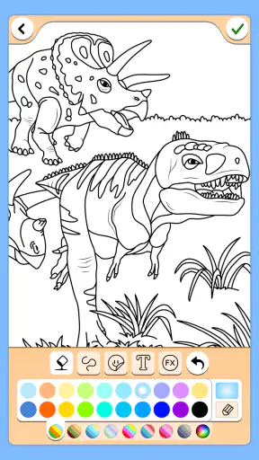 Dinosaurio juego de color screenshot