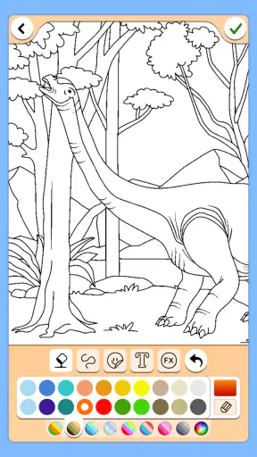 Dinosaurio juego de color screenshot