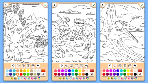 Dinosaurio juego de color screenshot