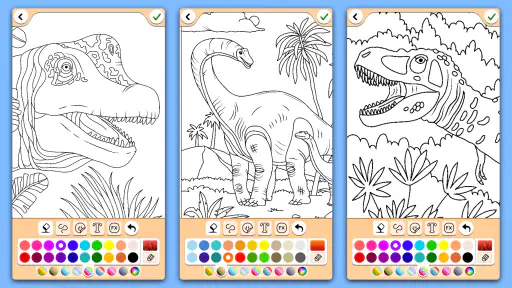 Dinosaurio juego de color screenshot