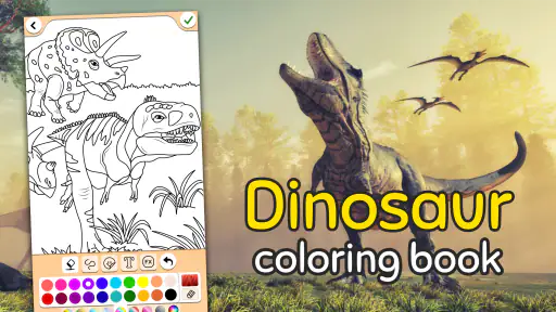 Dinosaurio juego de color screenshot