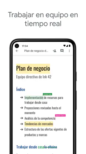 Documentos de Google screenshot