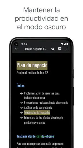 Documentos de Google screenshot