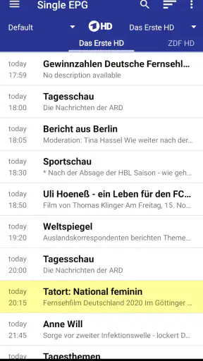 dream EPG Premium screenshot