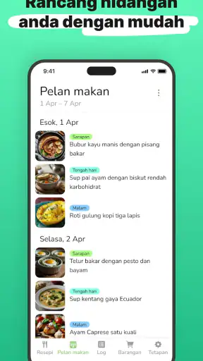 Eatr・Plan de comidas・Dieta screenshot