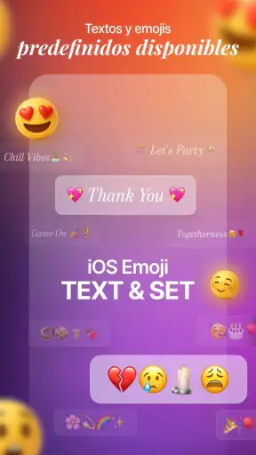 Emojis para Historias de iOS screenshot