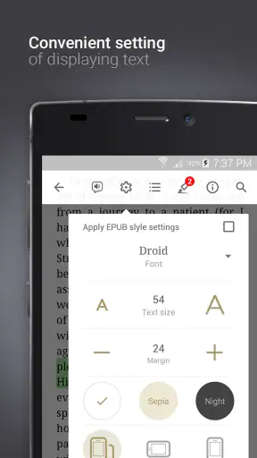 eReader Prestigio: Lector screenshot