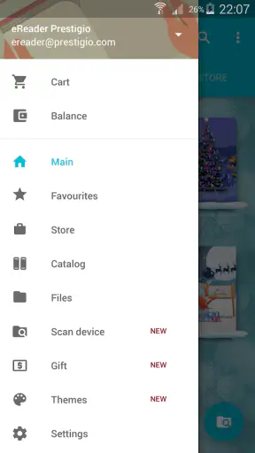 eReader Prestigio: Lector screenshot