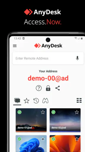 Escritorio remoto AnyDesk screenshot
