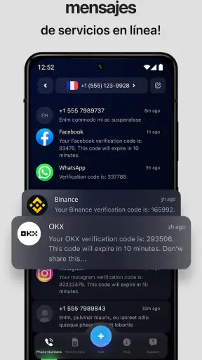 eSIM de viaje y número virtual screenshot