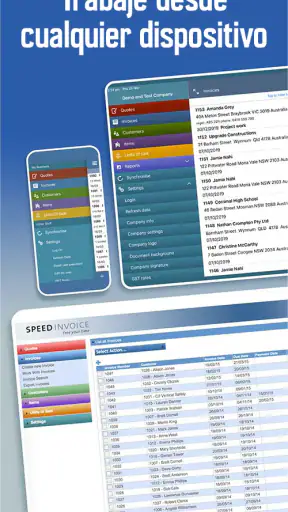 Factura y presupuesto app screenshot