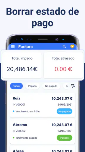 Facturas App - Cree facturas screenshot