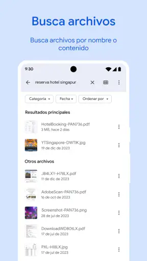 Files de Google screenshot