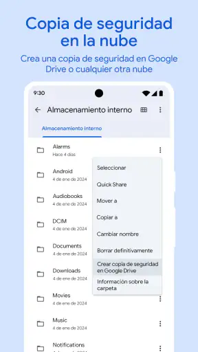 Files de Google screenshot