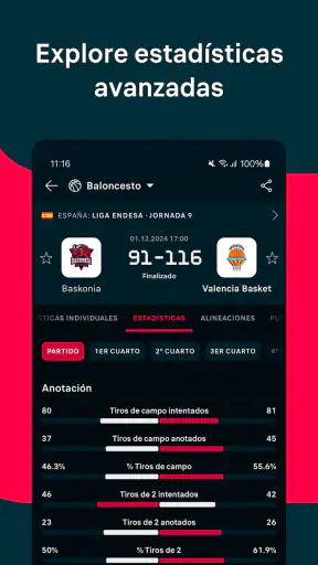 Flashscore: Resultados en vivo screenshot