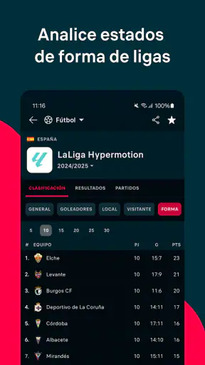 Flashscore: Resultados en vivo screenshot