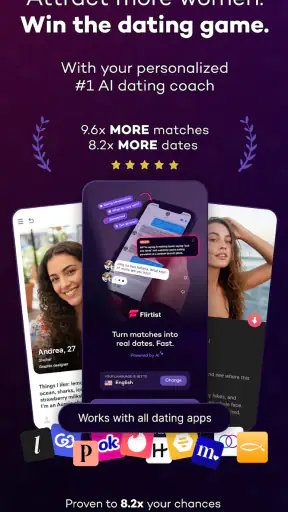 Flirtist - AI Dating Assistant screenshot