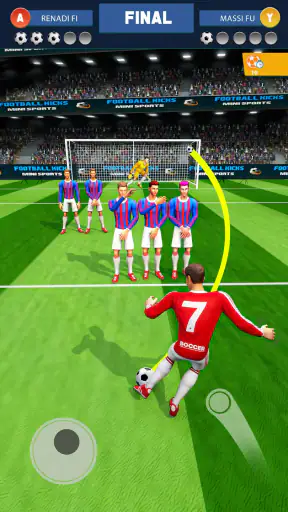 Juego de patadas de fútbol screenshot