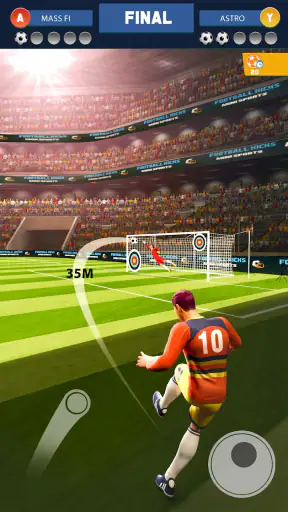 Juego de patadas de fútbol screenshot