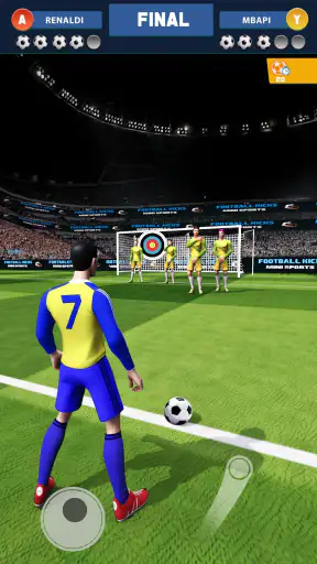 Juego de patadas de fútbol screenshot