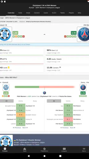 FootyStats - Estad. de Fútbol screenshot