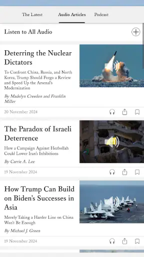 Foreign Affairs Magazine screenshot