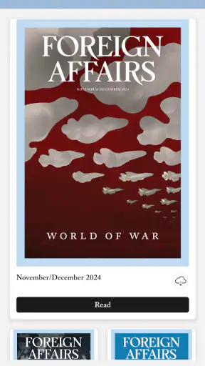 Foreign Affairs Magazine screenshot