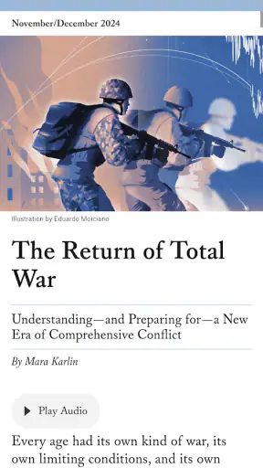 Foreign Affairs Magazine screenshot