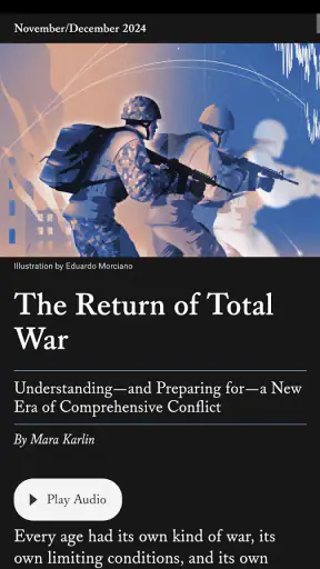 Foreign Affairs Magazine screenshot