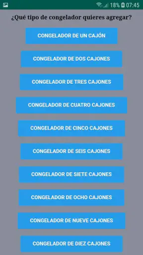 Frizor Gestión del congelador screenshot