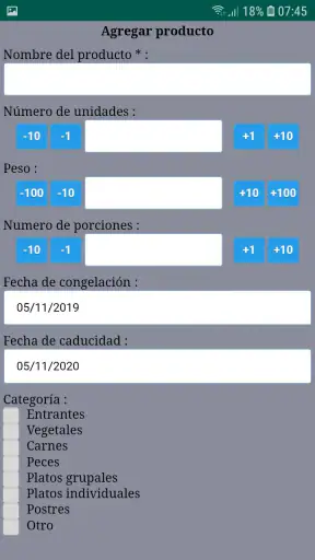 Frizor Gestión del congelador screenshot