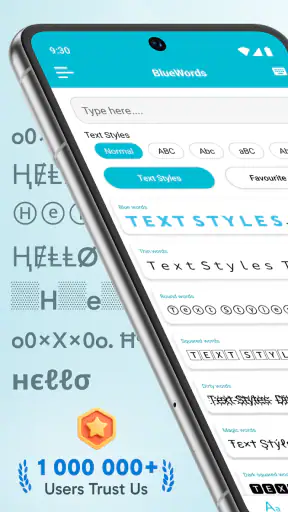Fuentes estilo de letras fonts screenshot