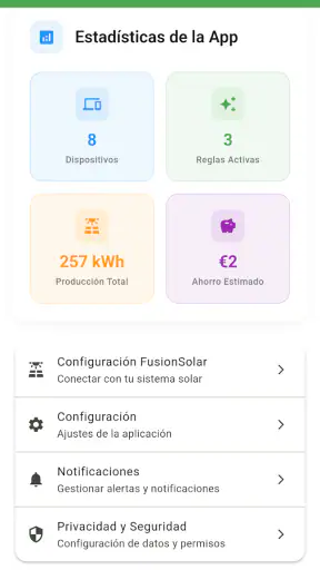 Fusion Solar Automatics screenshot