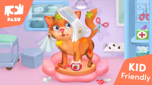 Gato - juego cuidado y vestido screenshot